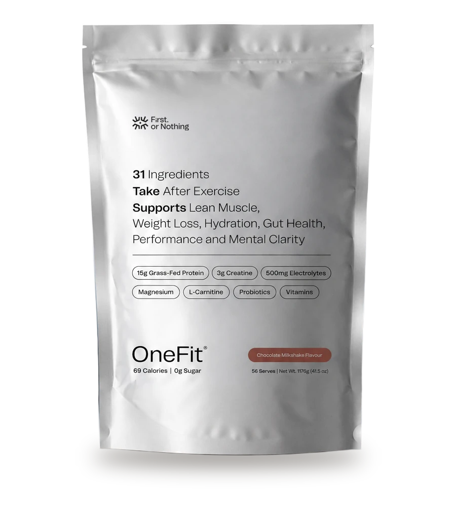 The OneFit Chocolate Milkshake pouch, 56 serves